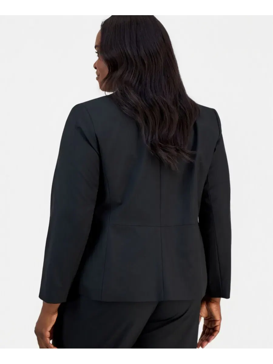 Блейзер женский двубортный с вырезом, модель Washable Bi-Stretch Notched-Collar Two-Button Kasper — изображение 4 из 4