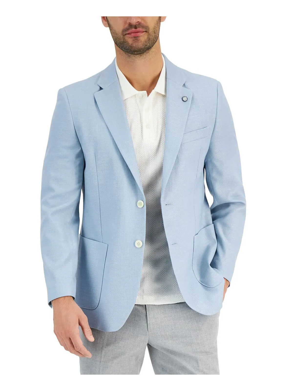 Мужское однотонное спортивное пальто modern-fit active stretch Nautica