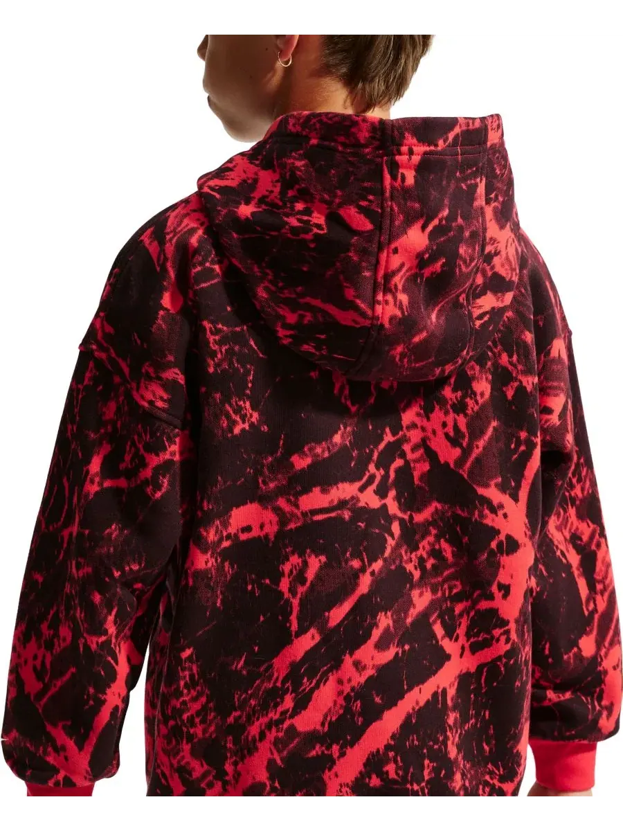 Худи из флиса с капюшоном Ja Morant Club Fleece Oversized Nike — изображение 6 из 8, красный