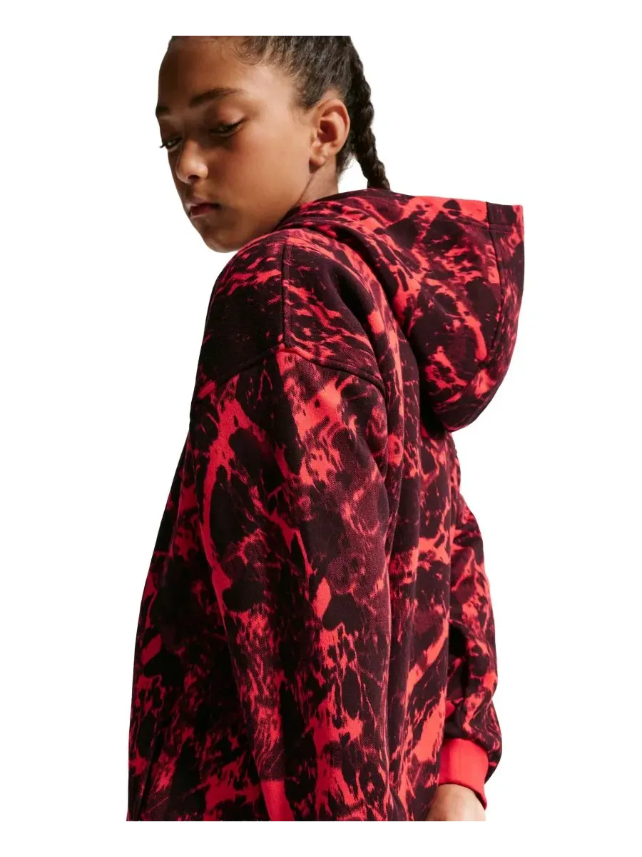 Худи из флиса с капюшоном Ja Morant Club Fleece Oversized Nike — изображение 7 из 8, красный