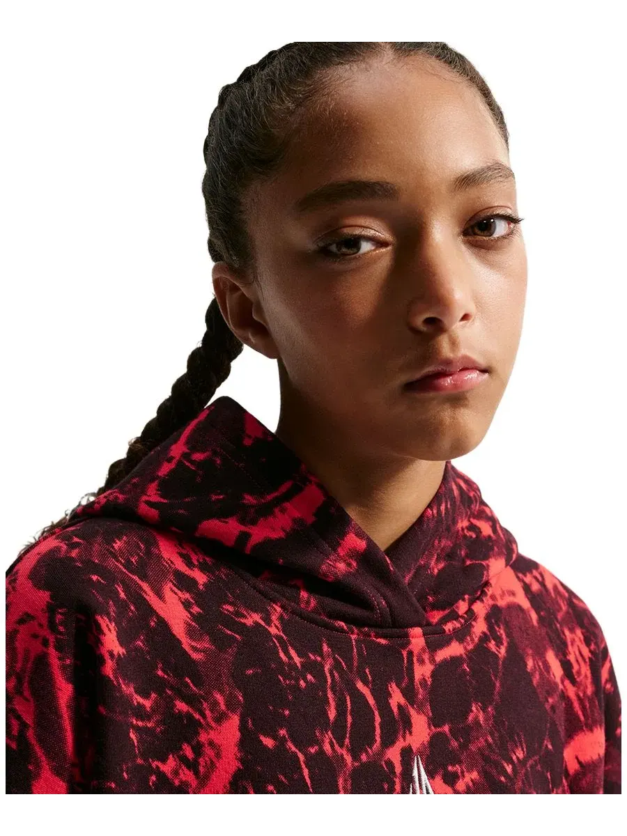 Худи из флиса с капюшоном Ja Morant Club Fleece Oversized Nike — изображение 8 из 8, красный
