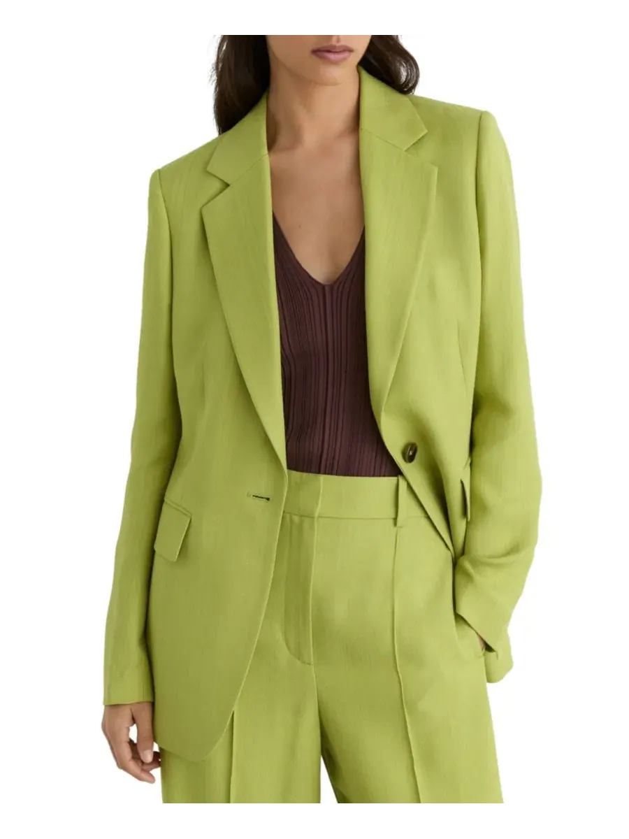 Блейзер с лацканами Jodie Notch Lapel Blazer REISS — зеленый