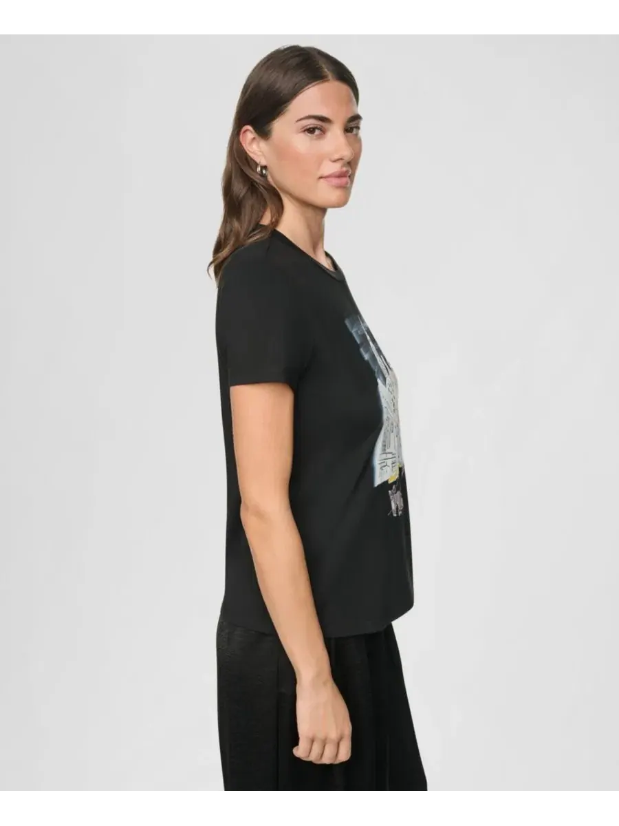 Футболка с принтом Midtown Dog Walker DKNY — изображение 3 из 5, черный