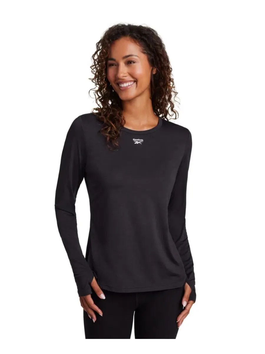 Женский топ для тренировок с длинным рукавом, Slim Fit Reebok