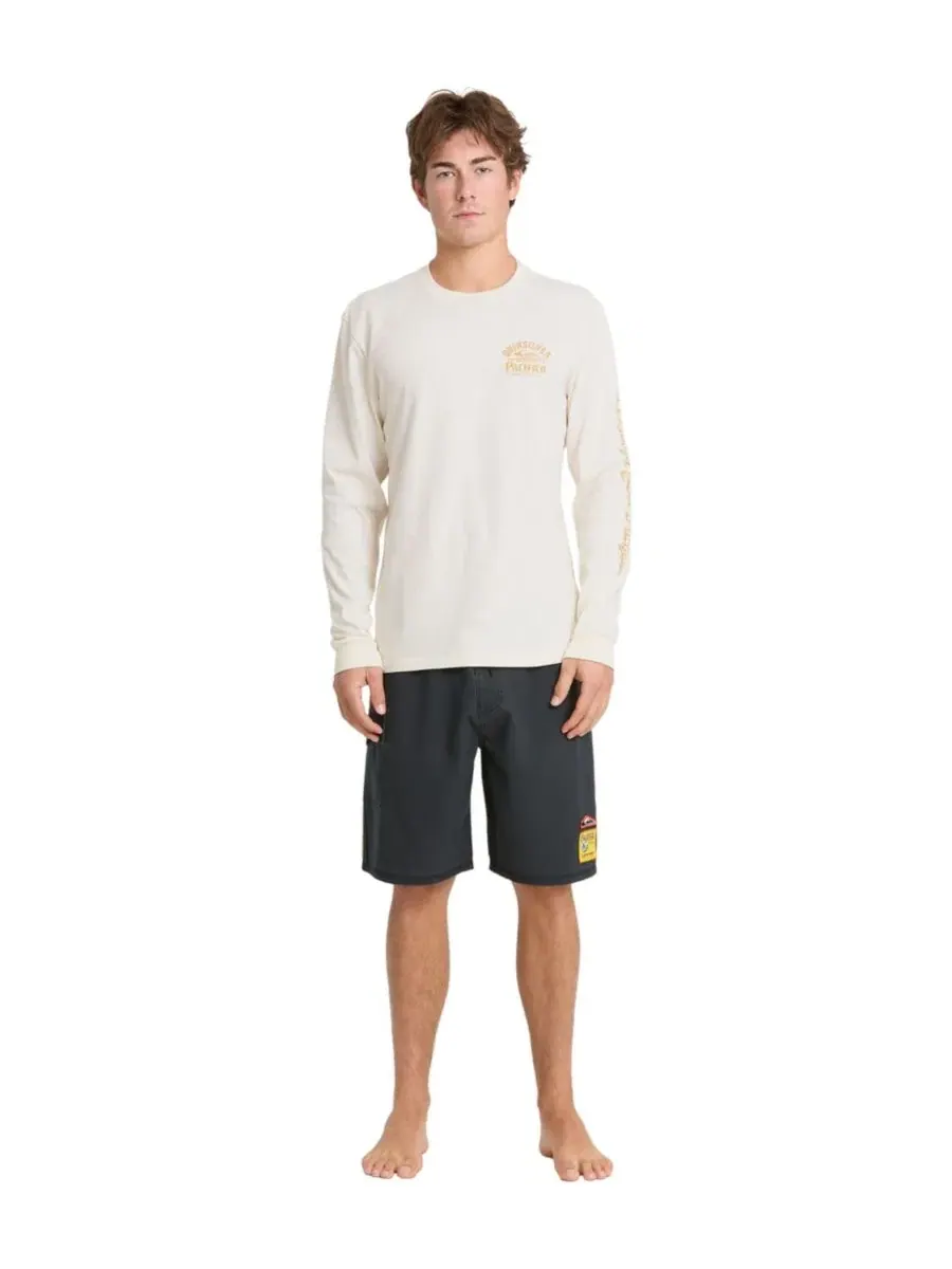 Футболка с длинным рукавом с принтом Pacifico Signage Quiksilver — изображение 2 из 6, белый