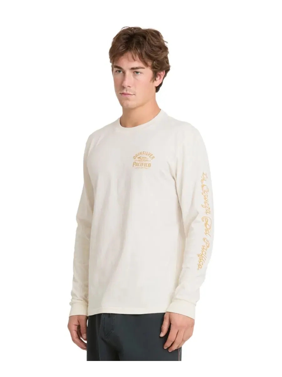 Футболка с длинным рукавом с принтом Pacifico Signage Quiksilver — изображение 3 из 6, белый