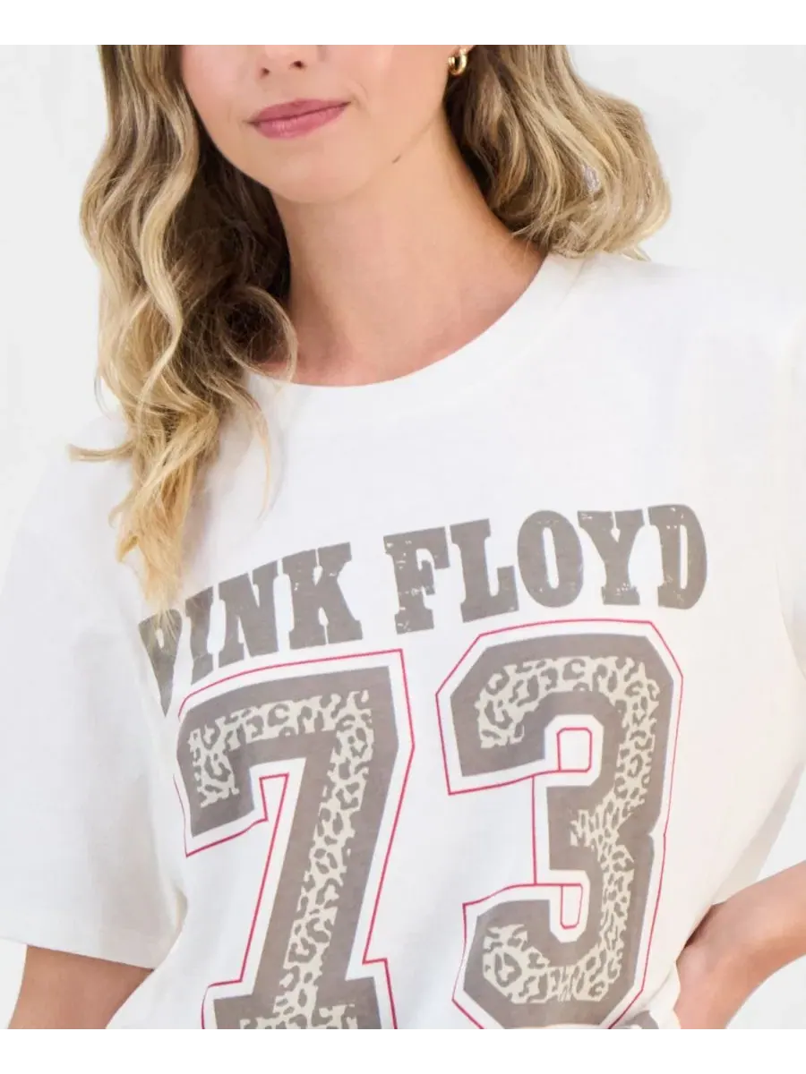 Футболка с принтом Pink Floyd Varsity Love Tribe — изображение 4 из 4, белый