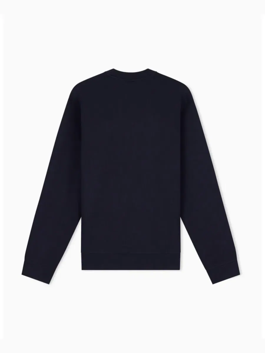 Мужской свитшот с длинным рукавом и принтом A|X Armani Exchange — изображение 8 из 8, глубокий темно-синий