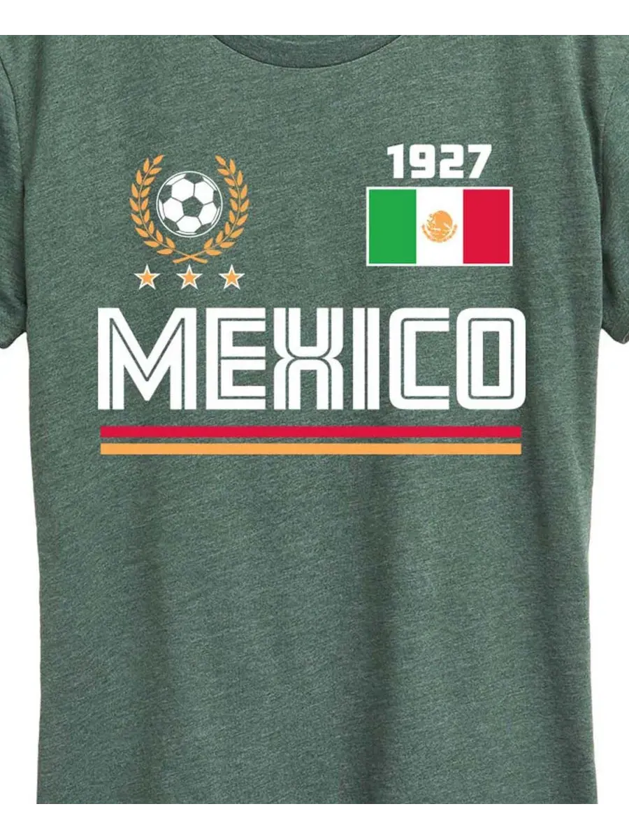 Футболка с принтом Mexico Soccer Plus Size Hybrid Apparel — изображение 3 из 3, зеленый