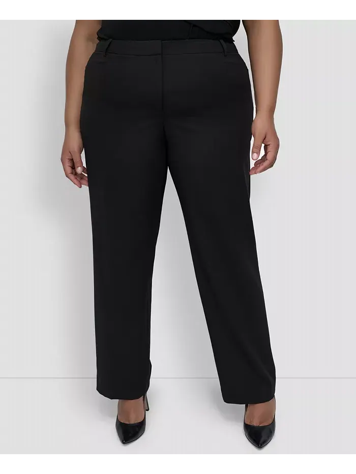 Брюки Modern Fit больших размеров DKNY — изображение 3 из 6, черный
