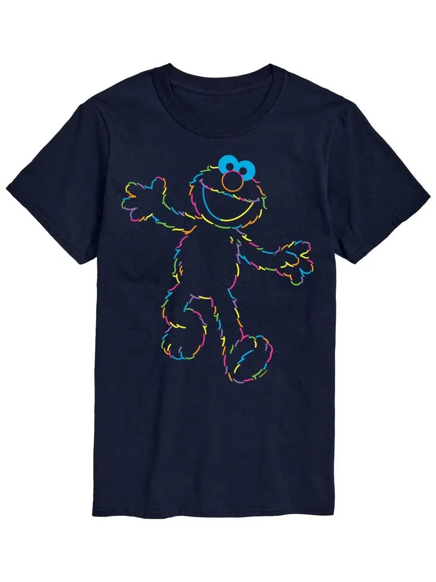 Футболка с коротким рукавом Elmo Rainbow Lineart AIRWAVES — изображение 1 из 3, темно-синий