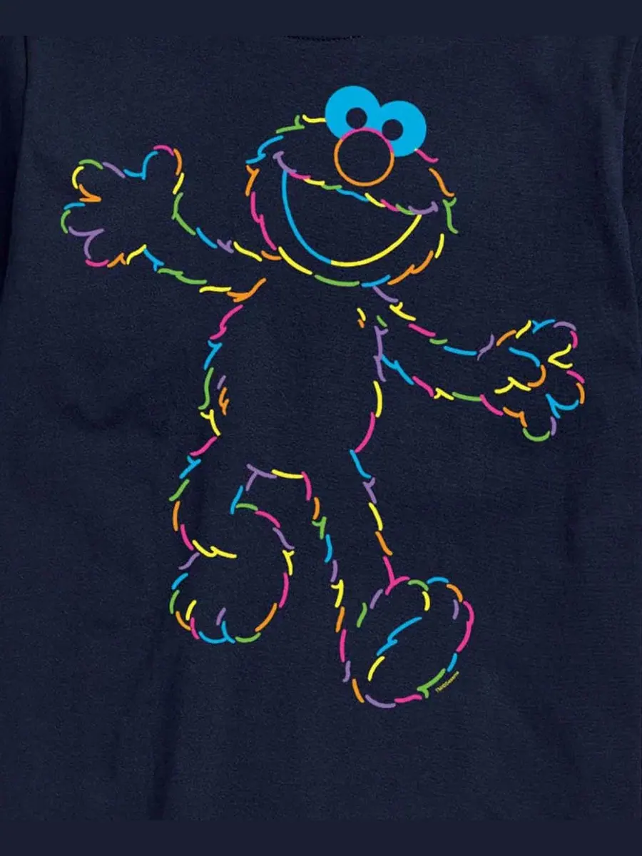 Футболка с коротким рукавом Elmo Rainbow Lineart AIRWAVES — изображение 3 из 3, темно-синий