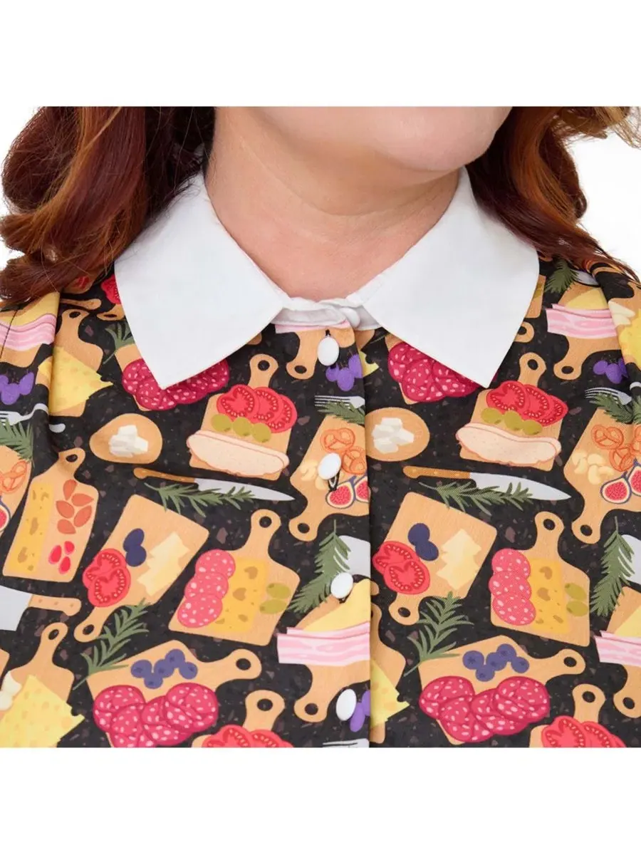 Платье-трапеция без рукавов с поясом, модель Sleeveless Dress Unique Vintage — изображение 4 из 4, черный