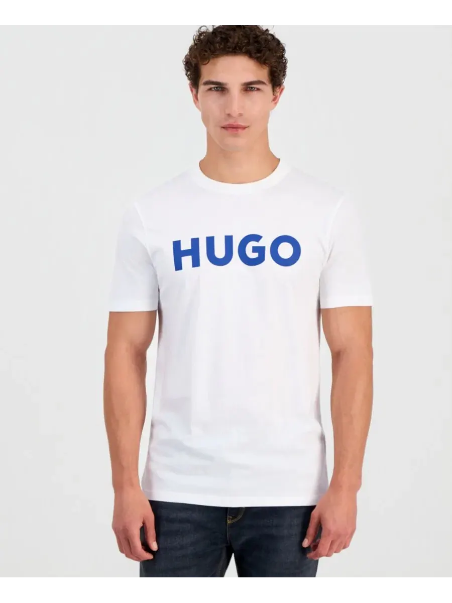 Футболка с коротким рукавом Dulivio Logo Hugo Boss — изображение 1 из 4, белый