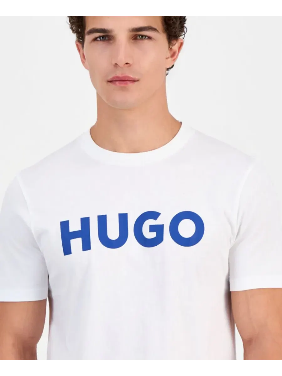 Футболка с коротким рукавом Dulivio Logo Hugo Boss — изображение 3 из 4, белый