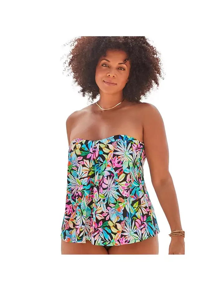 Женский топ-танкини Flyaway Bandeau Swimsuits for All