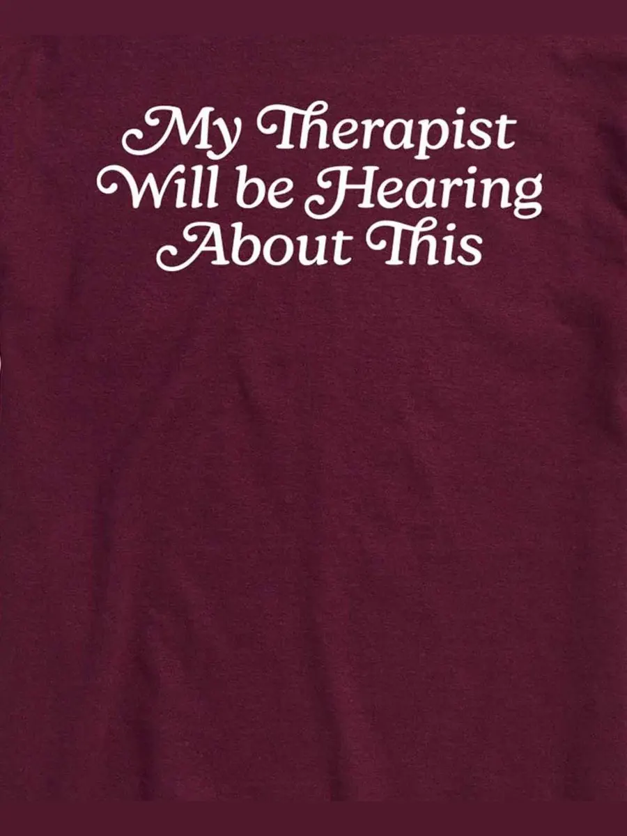 Футболка с коротким рукавом Therapist Will Be Hearing About This AIRWAVES — изображение 3 из 3, коричневый
