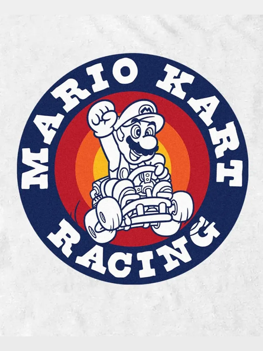 Футболка с принтом Circled Kart Nintendo Fifth Sun — изображение 3 из 3, белый