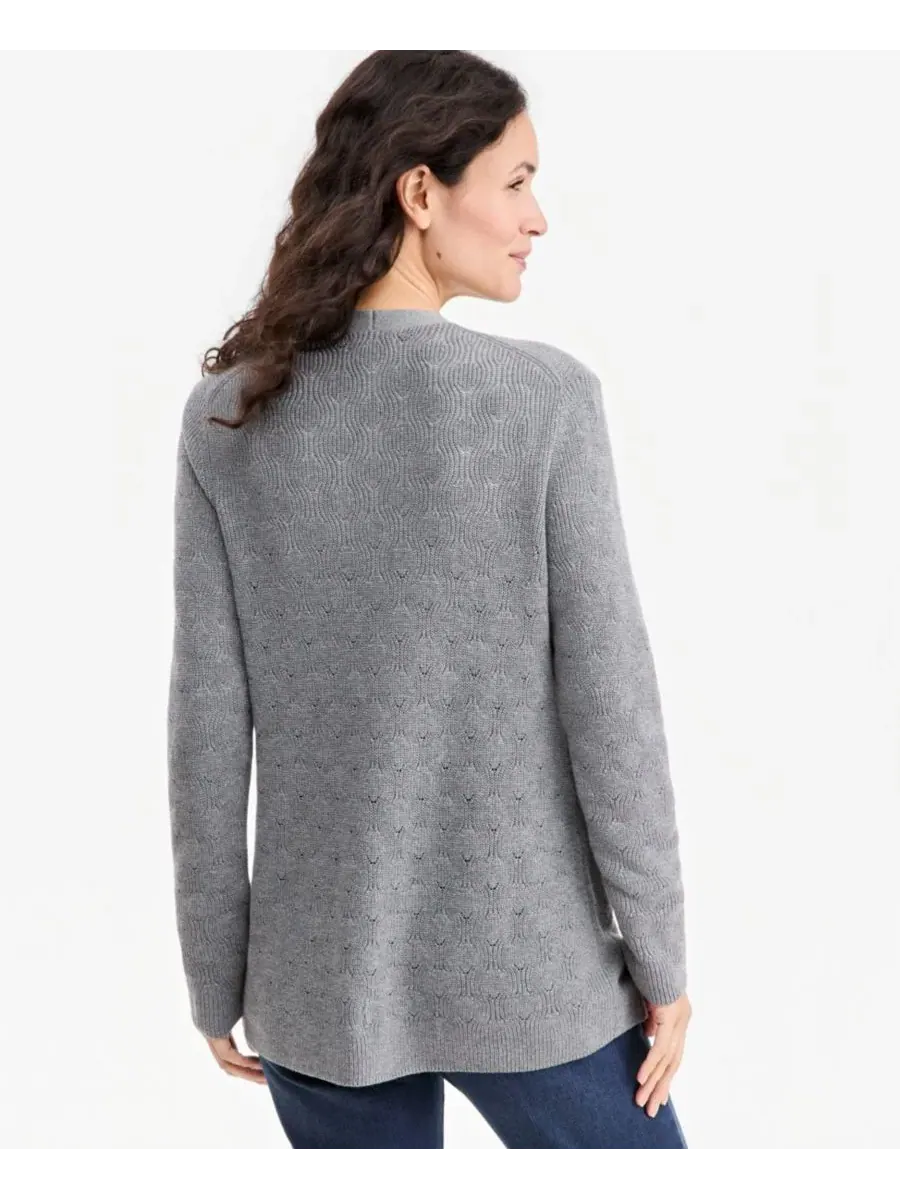 Кардиган с открытой вязкой Style & Co, Stormy Heather — изображение 3 из 4