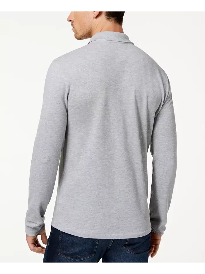 Поло Lacoste, мужское, классическое — изображение 2 из 2, серебряный