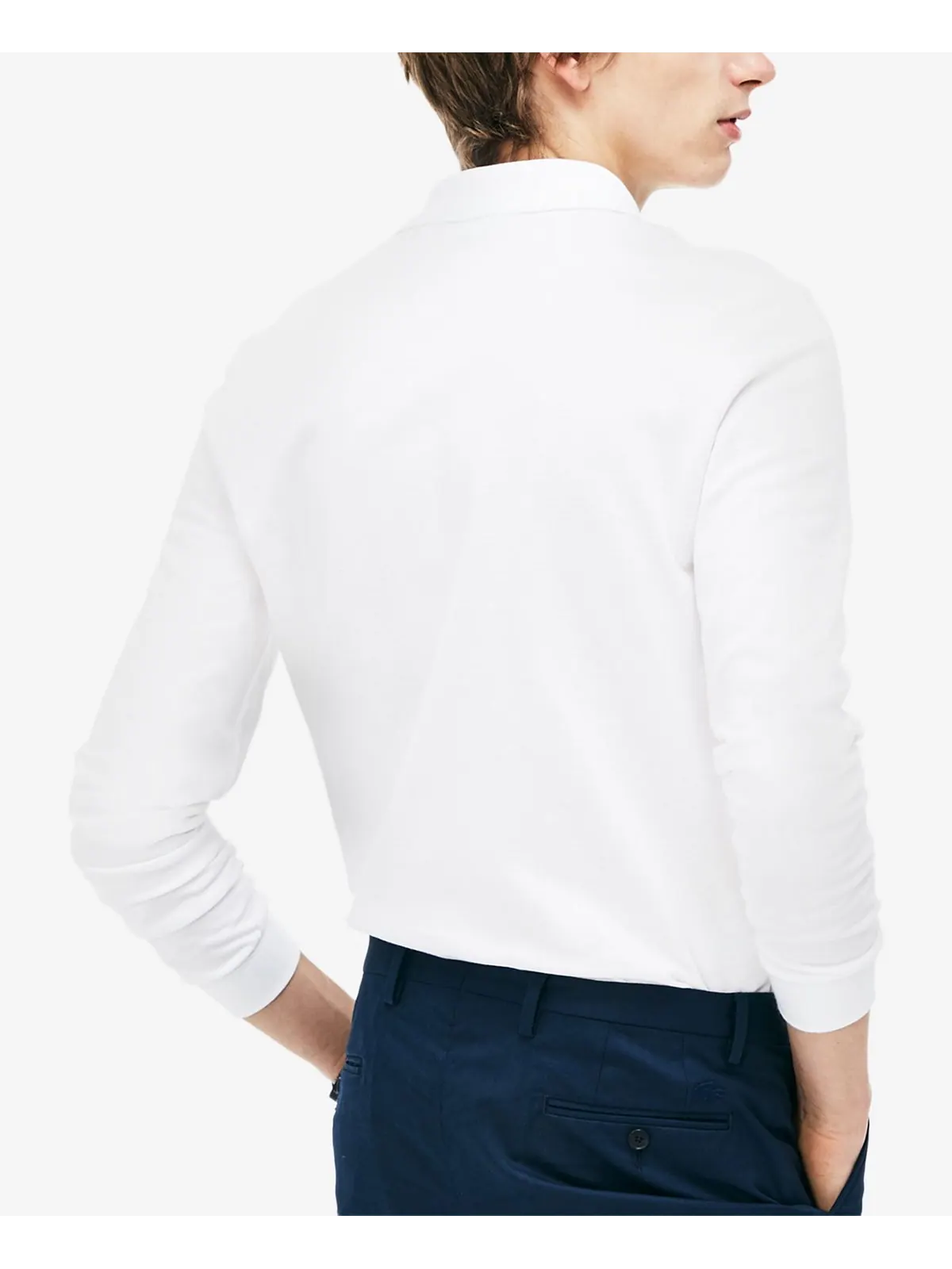Рубашка поло Lacoste, мужская — изображение 2 из 5, белый