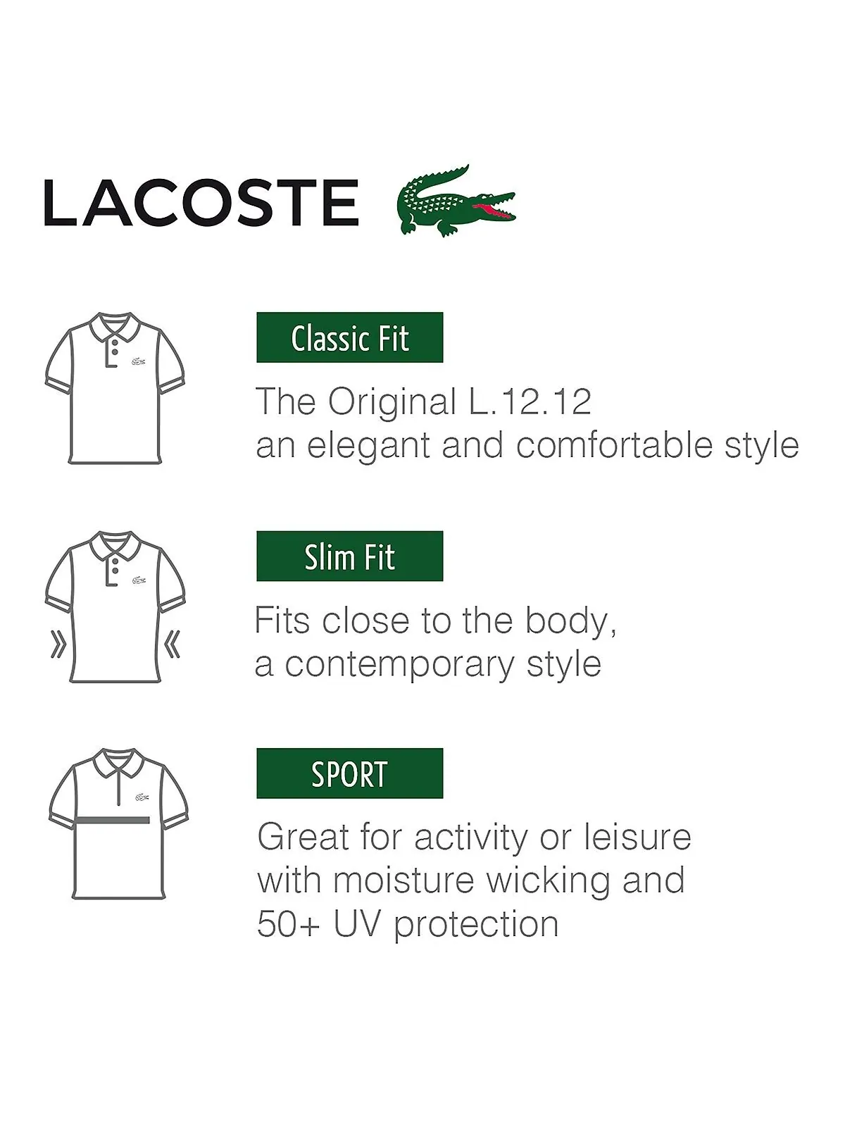 Рубашка поло Lacoste, мужская — изображение 5 из 5, белый