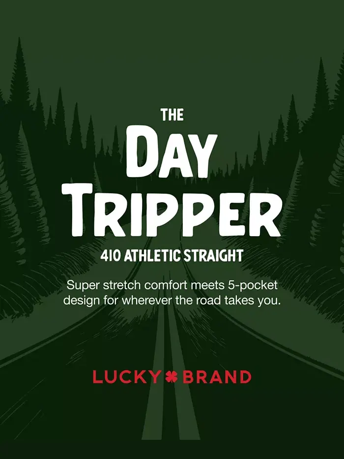 Мужские джинсы 410 Athletic Fit Straight Daytripper Lucky Brand — изображение 4 из 4, синий
