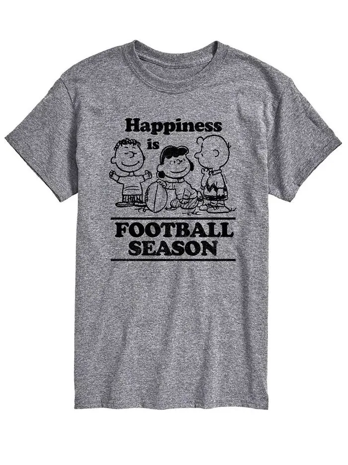 Футболка мужская с коротким рукавом Peanuts Football Season AIRWAVES — изображение 1 из 2, серый