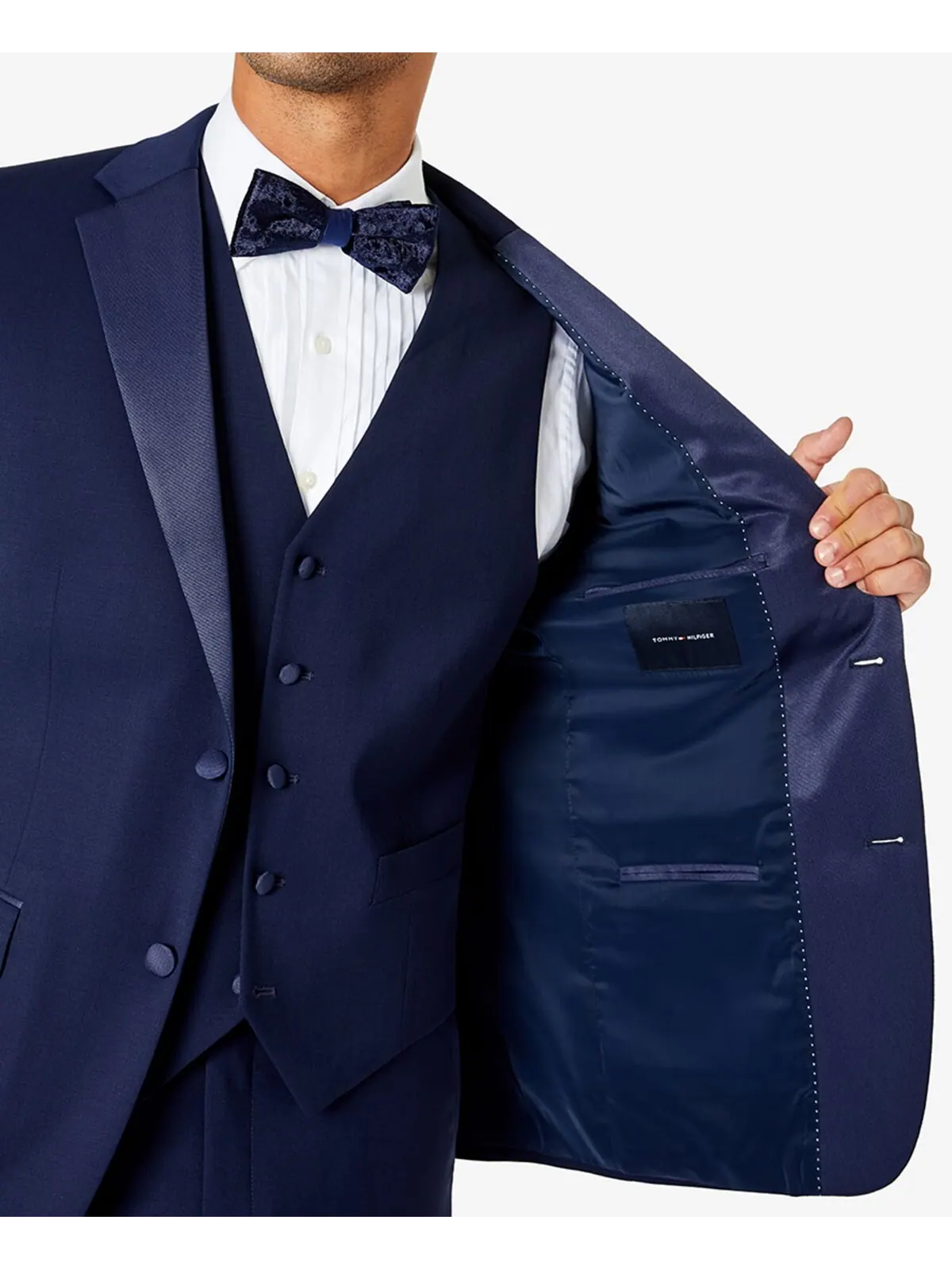 Мужской эластичный смокинг modern-fit flex Tommy Hilfiger — изображение 6 из 7, темно-синий