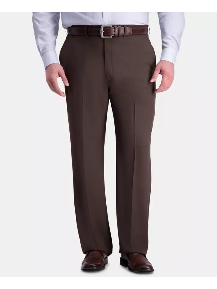 Мужские классические брюки с плоской передней частью Big & Tall Premium Comfort Stretch Haggar