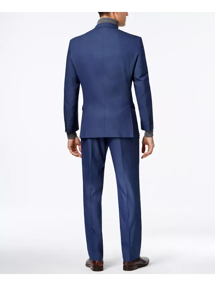 Мужской костюм Slim Fit от Andrew Marc Marc New York — изображение 2 из 7, синий