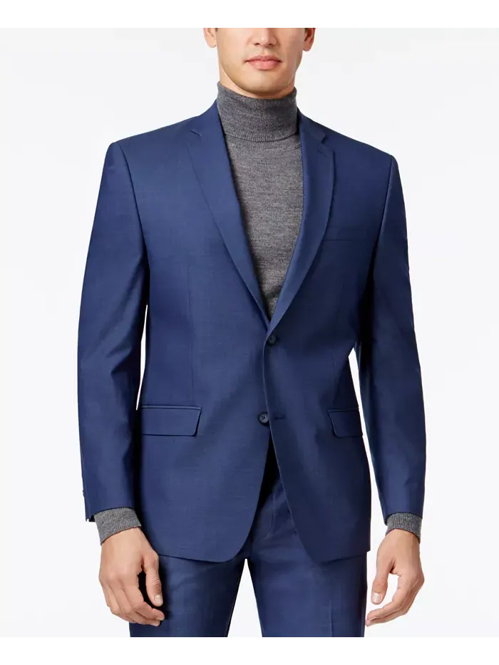 Мужской костюм Modern-Fit от Andrew Marc Marc New York — изображение 3 из 7, синий