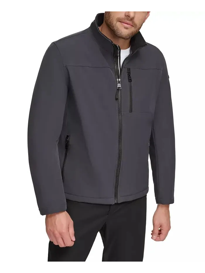 Мужская классическая куртка Soft Shell с подкладкой из шерпы Calvin Klein