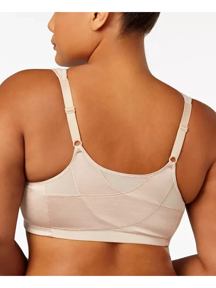 18-часовой бюстгальтер Posture Boost Front Close Wireless USE525, только онлайн Playtex — изображение 2 из 3, белый