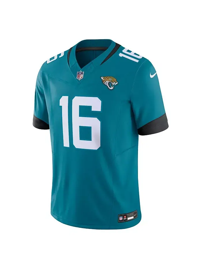 Мужская лимитированная джерси Jacksonville Jaguars Vapor F.U.S.E. Тревора Лоуренса Nike — изображение 2 из 5, бирюзовый