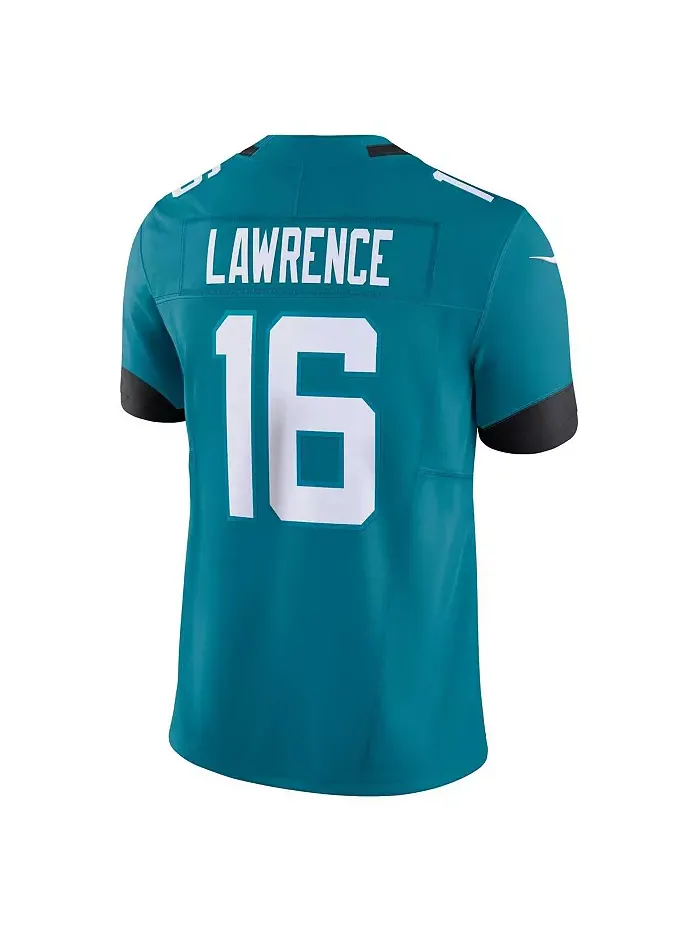 Мужская лимитированная джерси Jacksonville Jaguars Vapor F.U.S.E. Тревора Лоуренса Nike — изображение 3 из 5, бирюзовый