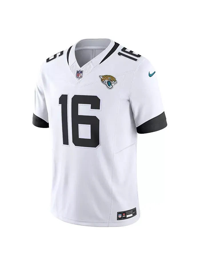 Мужская лимитированная джерси Jacksonville Jaguars Vapor F.U.S.E. Тревора Лоуренса Nike — изображение 4 из 5, бирюзовый