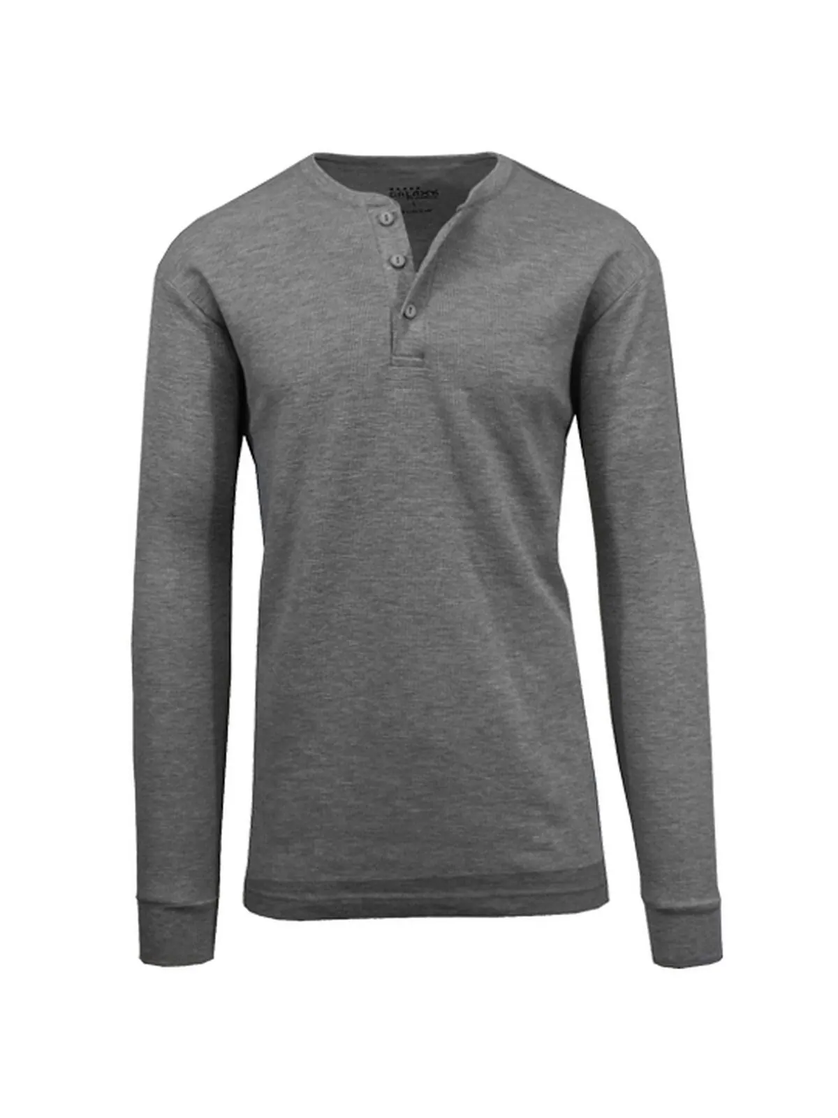 Мужская термофутболка henley с длинным рукавом Galaxy By Harvic — изображение 1 из 8, темно-серый