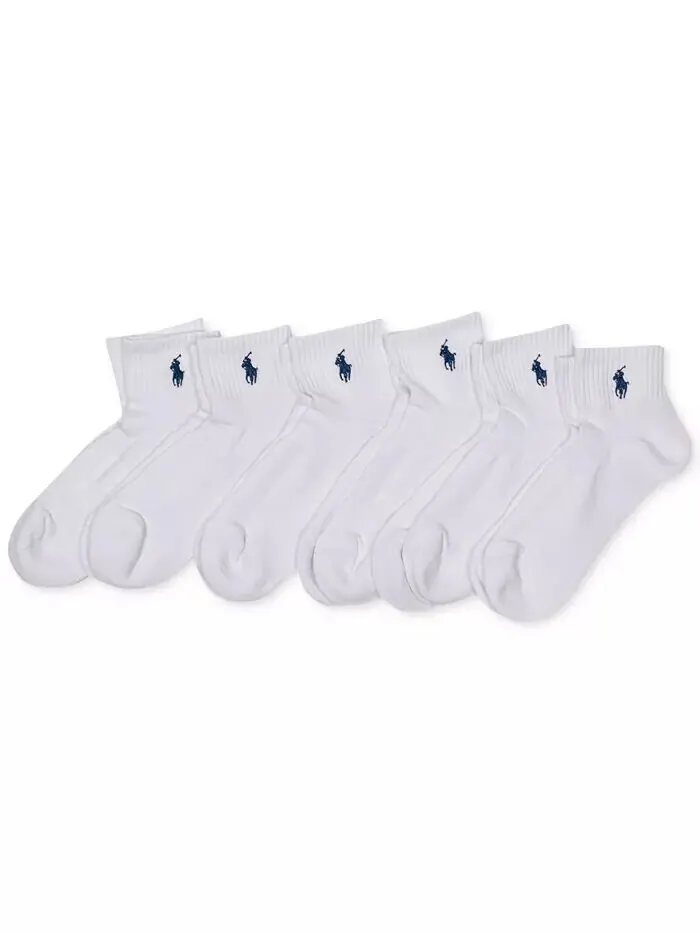 Женские 6-шт. Носки с подушкой Polo Ralph Lauren — изображение 1 из 1, белый