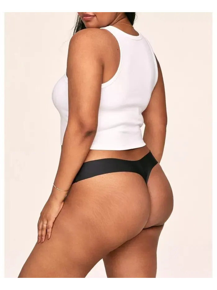 Трусики-стринги Annie Plus Size, упаковка из 3 шт Adore Me — изображение 2 из 3, черный