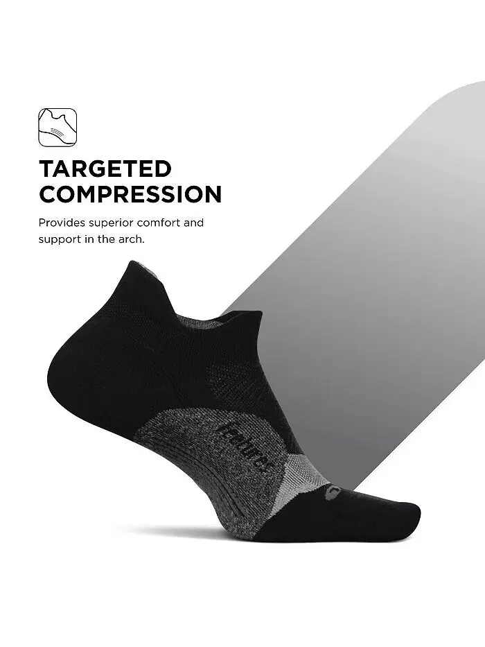 Носки Elite Light Cushion No Show Tab Ankle Socks — спортивные носки с направленной компрессией — изображение 2 из 3, черный