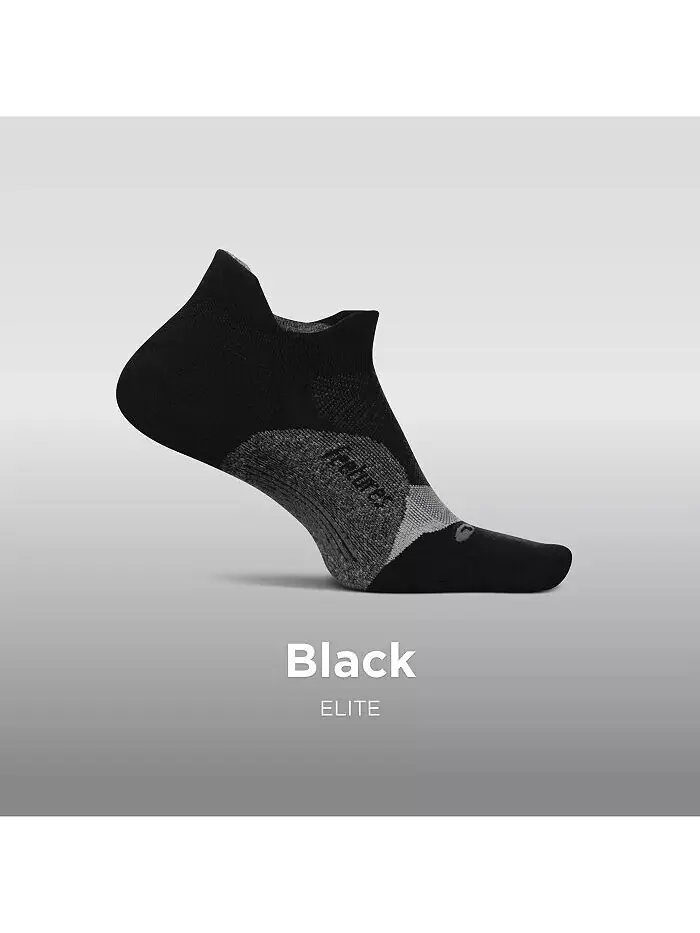 Носки Elite Light Cushion No Show Tab Ankle Socks — спортивные носки с направленной компрессией — изображение 3 из 3, черный