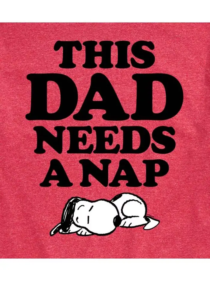 Футболка мужская с коротким рукавом Hybrid Apparel Peanuts Dad Nap AIRWAVES — изображение 7 из 8, зеленый