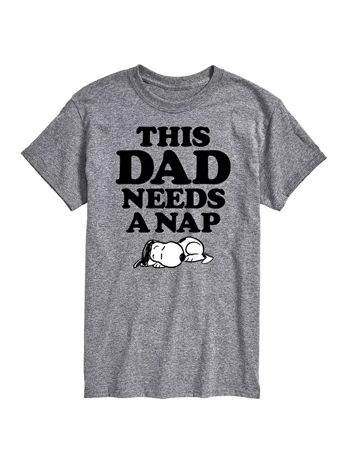 Футболка мужская с коротким рукавом Hybrid Apparel Peanuts Dad Nap AIRWAVES — изображение 1 из 9