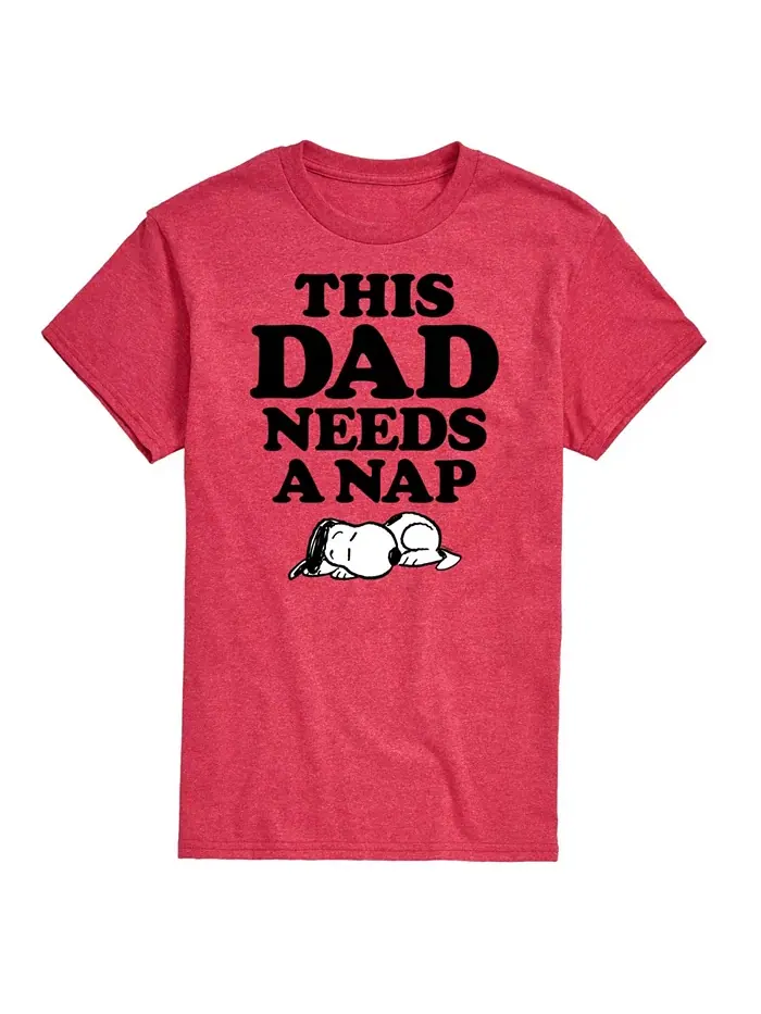 Футболка мужская с коротким рукавом Hybrid Apparel Peanuts Dad Nap AIRWAVES — изображение 9 из 9