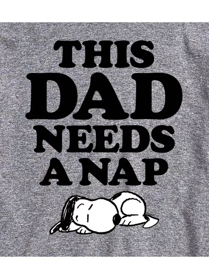 Футболка мужская с коротким рукавом Hybrid Apparel Peanuts Dad Nap AIRWAVES — изображение 5 из 8, красный