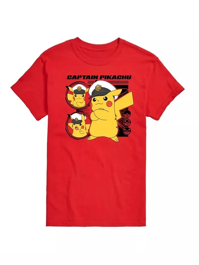 Мужская футболка с короткими рукавами Hybrid Apparel Captain Pikachu AIRWAVES — изображение 6 из 9, зеленый