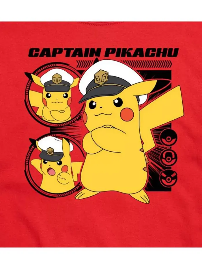 Футболка мужская с коротким рукавом Hybrid Apparel Captain Pikachu AIRWAVES — изображение 5 из 8, приглушенный