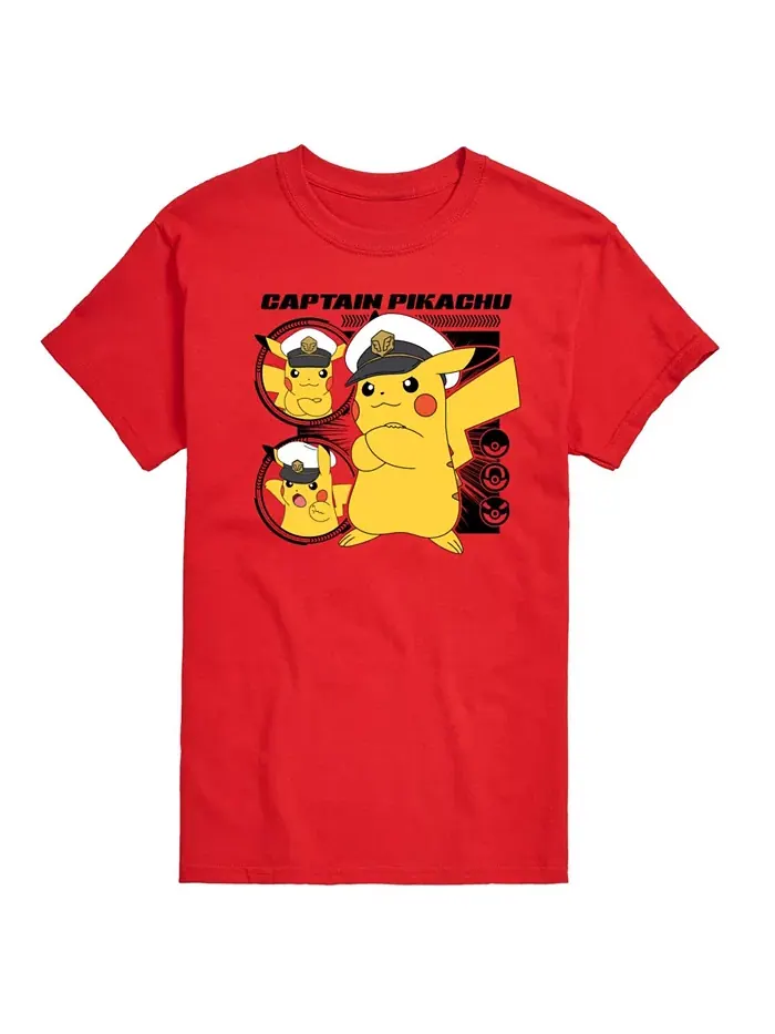 Футболка мужская с коротким рукавом Hybrid Apparel Captain Pikachu AIRWAVES — изображение 6 из 8, приглушенный