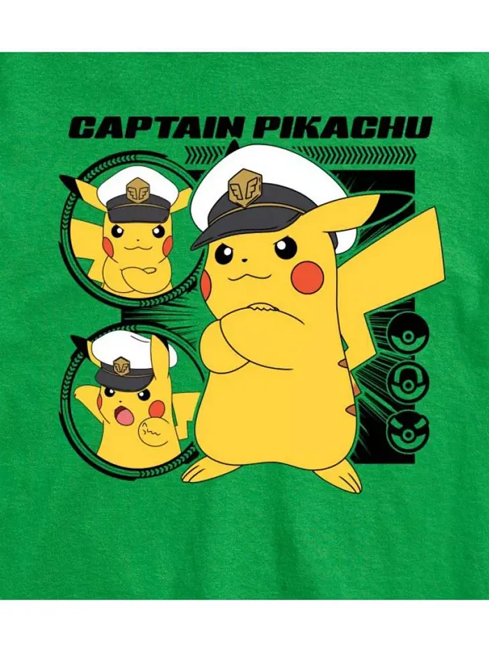Футболка мужская с коротким рукавом Hybrid Apparel Captain Pikachu AIRWAVES — изображение 8 из 8, приглушенный